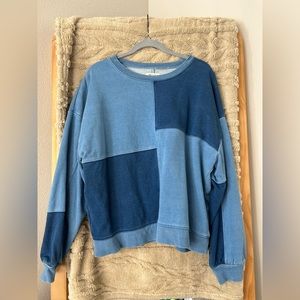 Madewell color block sweatshirt